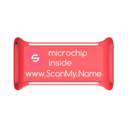Scanmyname silicone tag red sq uai