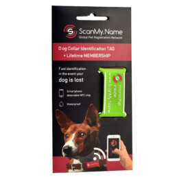 ScanMyName dog tag signal green